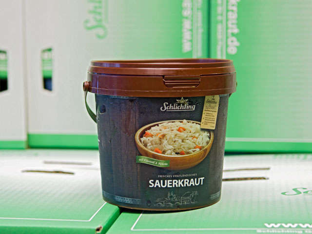 Schlichting Vogtland frisches Sauerkraut im 1 kg Eimerchen