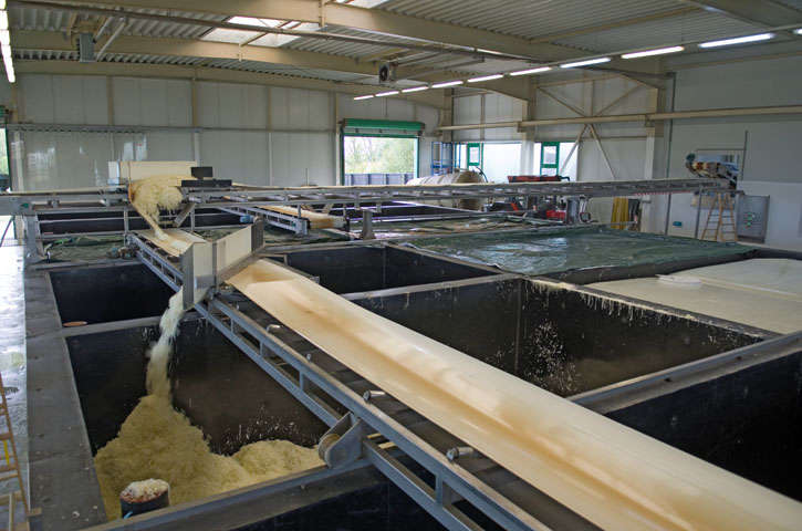 Verteilung auf die Gärsilos für die Sauerkraut Herstellung in Altenburg für Firma Schlichting (Plauen)