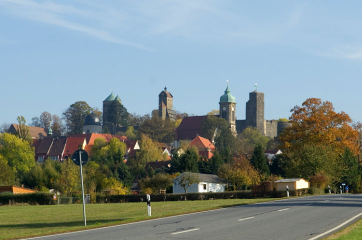 Blick auf Stolpen bei Pirna, Sächsische Schweiz, Sachsen