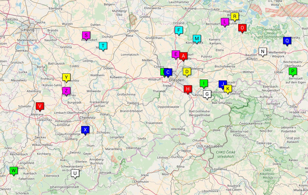 Karte Gans Ente kaufen in Sachsen Dresden