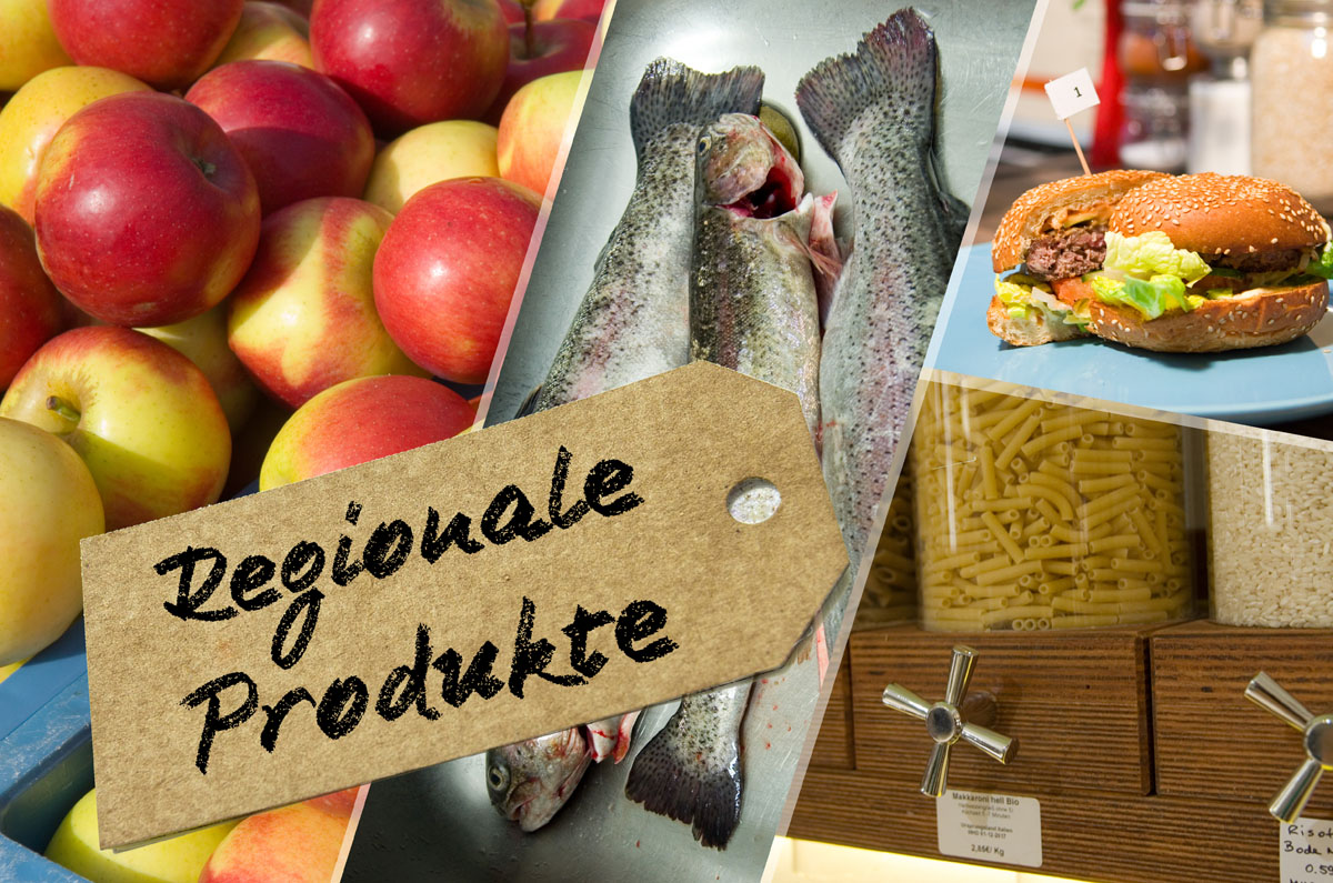 saisonale, regionale Produkte: Obst, Gemüse, Fisch, Fleisch kaufen, Verkostungen, Tests, Burger, verpackungslos einkaufen
